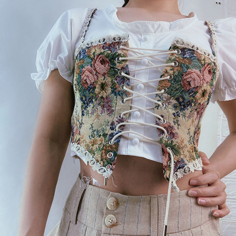 FLORAL CORSET TOP