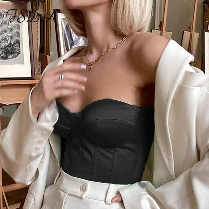 JADE SATIN CORSET