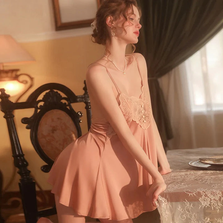 HAILEY LACE NIGHTDRESS &amp; ROBE