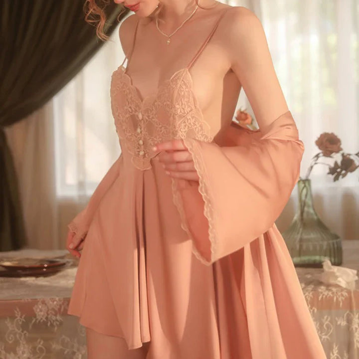 HAILEY LACE NIGHTDRESS &amp; ROBE