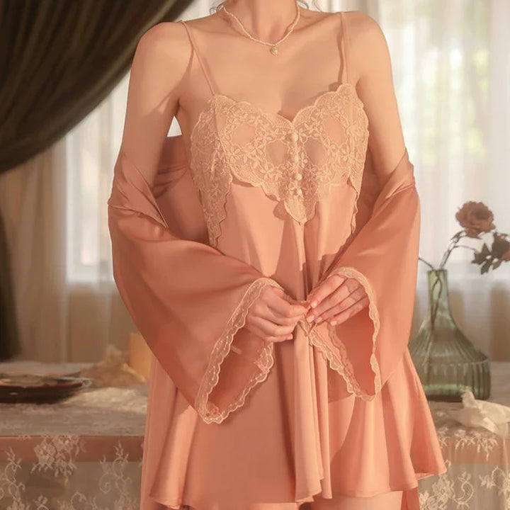 HAILEY LACE NIGHTDRESS &amp; ROBE